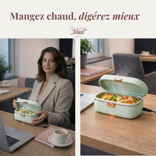 Box chauffante pour repas sains