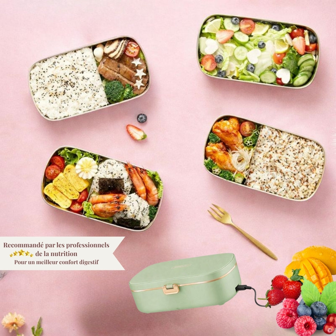 Box chauffante pour repas sains