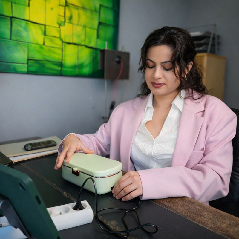 Box chauffante pour repas sains